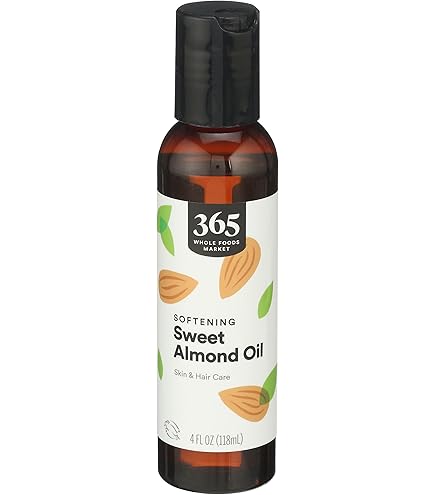 Amazon.com: 365 by Whole Foods Market, Organic Softening Sweet Almond Oil,  Skin & Hair Care, 4 Fl Oz : Grocery & Gourmet Food