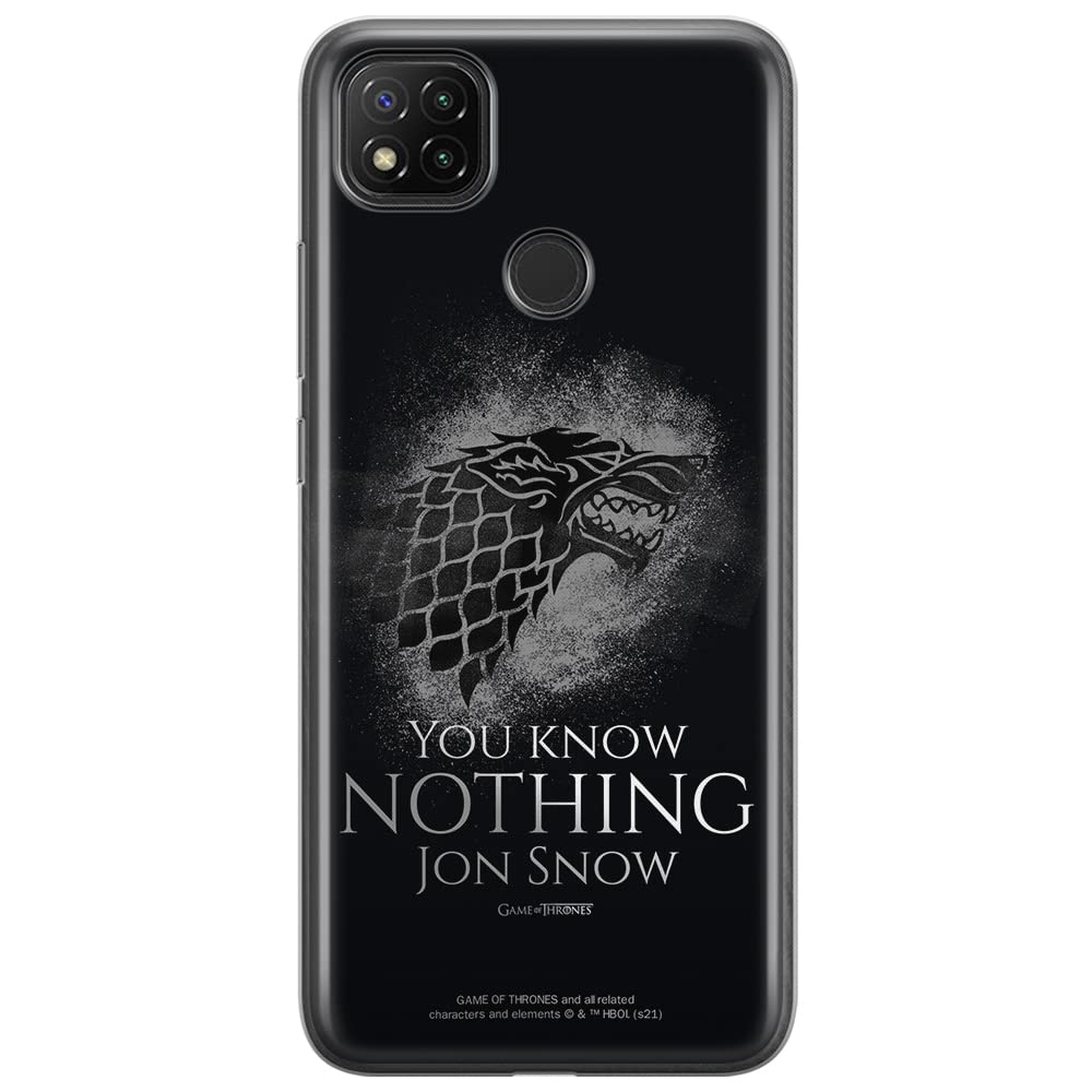 ERT GROUP mobile phone case for Xiaomi REDMI 9C original and officially Licensed Game of Thrones pattern 020 optimally adapted to the shape of the mobile phone, case made of TPU