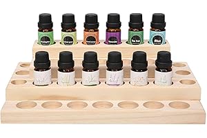 Essential Oil Rack VolksRose 4 Tiers Nail Polish Shelf Display 30 Bottles Makeup Storage Perfume Presentation Holders Aromath