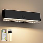 MOITA Magnetic Wireless Battery Operated Wall Sconce, Rechargeable Remote Control & Touch Control Wall Sconce, LED Wall Light