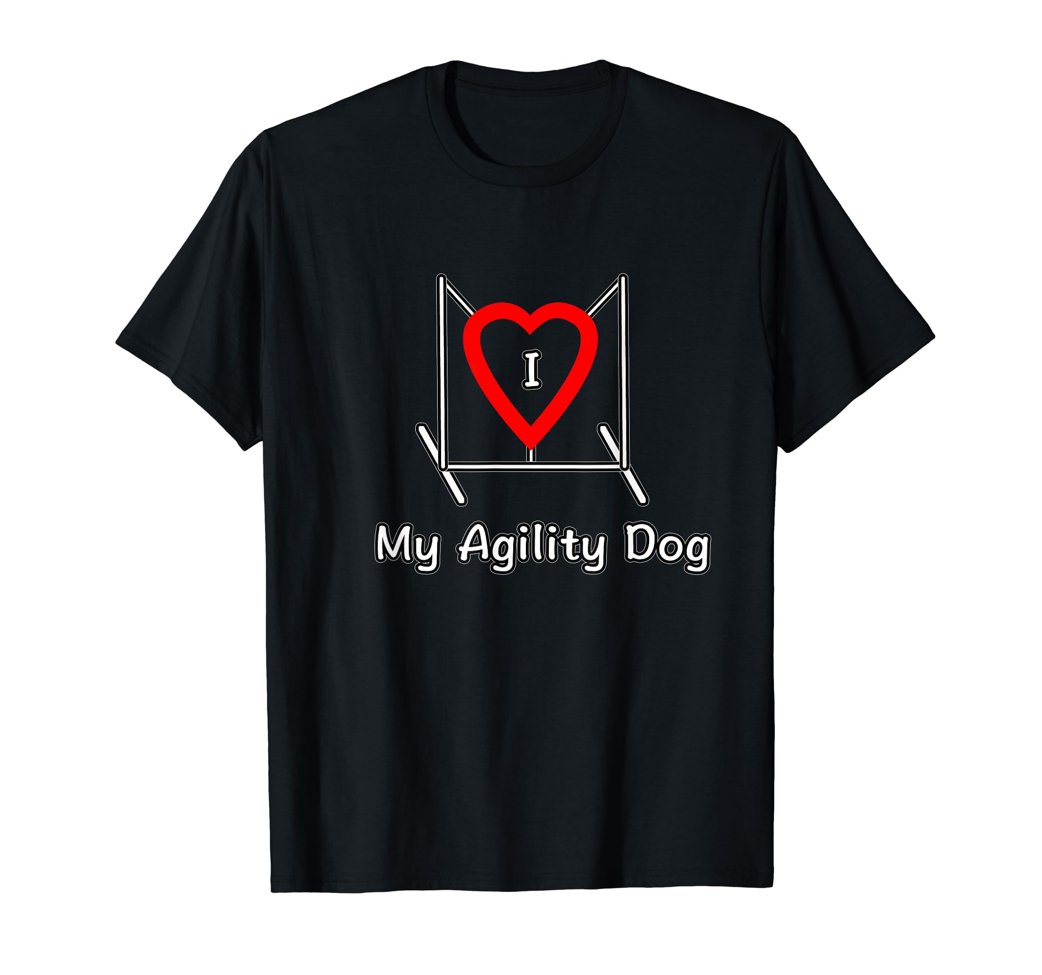 Dog Agility T-shirt - I love my agility dog