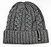 Ebuyingcity Boys Men Thick Knitting Cotton Wool Hat Crochet, Ski Hat Snowboard Hat Ribbed Beanie, Grey
