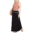 Popana Womens Long Maxi Skirt - Made in USA Long Skirts for Women Trendy - Casual Convertible Sundress Plus Size Maxi Skirt