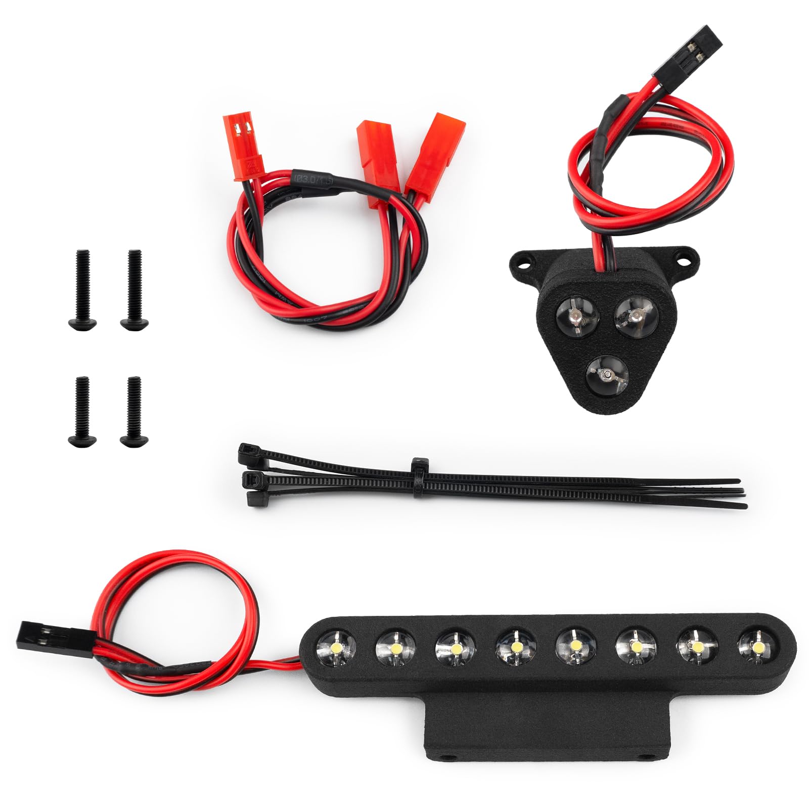 AXspeed RC Headlight Taillight Set Front & Rear LED Light lamp for 1:8 Arrma Notorious 6S-V6 BLX RC Car