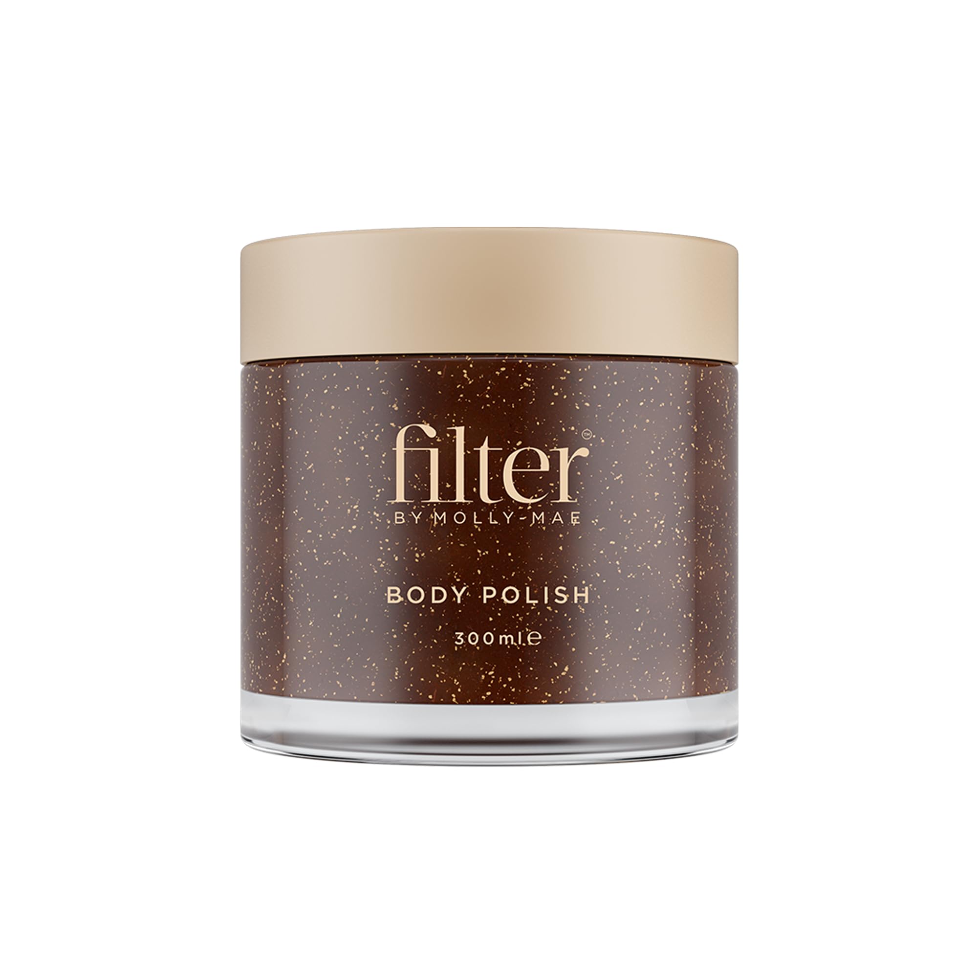 Filter by Molly-Mae Body Polish | Moisturising Body Scrub, with Apricot Kernel Oil & Shea Butter | Fake Tan Remover and Pre Tan Applicator | Anti-Inflammatory | Smoothing & Exfoliating | 300ml