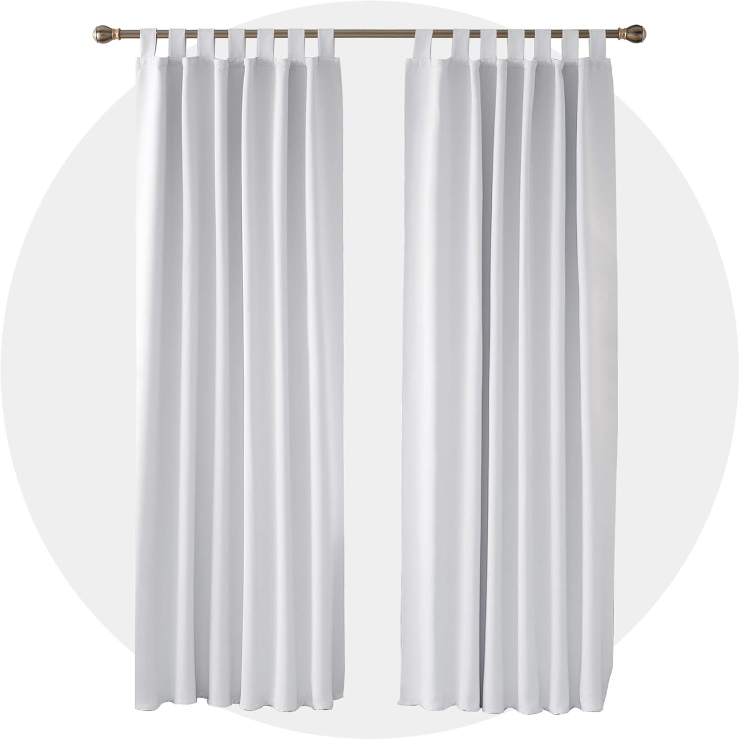 Deconovo Thermal Insulated Window Treatment Curtains Tab Top