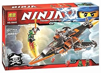 Amazon.com: 221pcs Bela 10445 Phantom Ninja tiburón aéreo ...