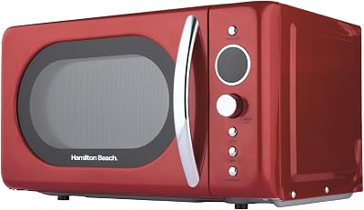 Hamilton Beach Retro 20L Microwave 700W Digital LED Display 8 Pre Sets