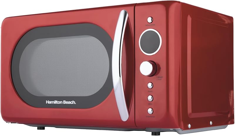 Hamilton Beach Retro 20L Microwave 700W Digital LED Display 8 Pre Sets