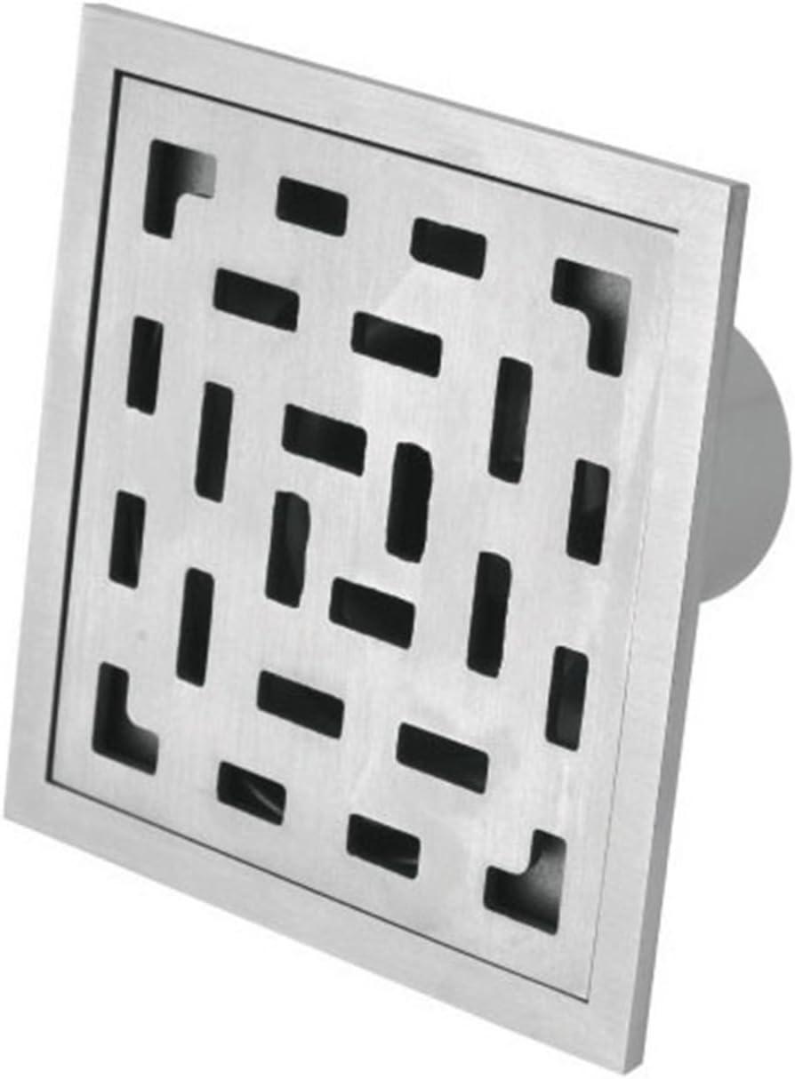Dreamsbaku Bathroom Shower Floor Drain 4 inch 304 Stainless Steel Square Shower Drain Strainer with Removable Cover,Polished Finish