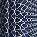 Utopia Bedding Printed Blackout Room Darkening Color Block Grommet Curtain Panel 52 Inches wide by 84 Inches Long - Decorative Curtains - by (Printed Navy)