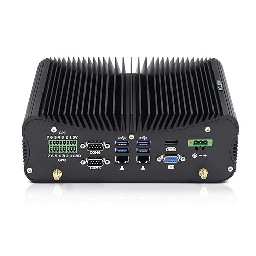 HISTTON Fanless PC Industrial Mini PC Core i7-10510U, 32GB RAM