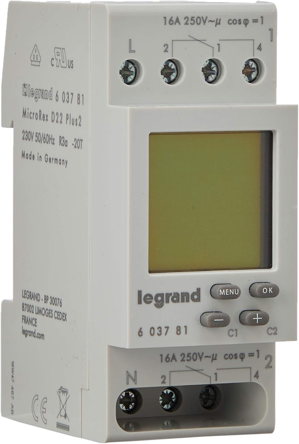 Legrand MicroRex D22 Digital Weekly Timer BigaMart