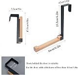 HAOXYO Foldable Over Door Hook Hanger Stainless Steel Coat Towel Bag Robe 22lb view 6