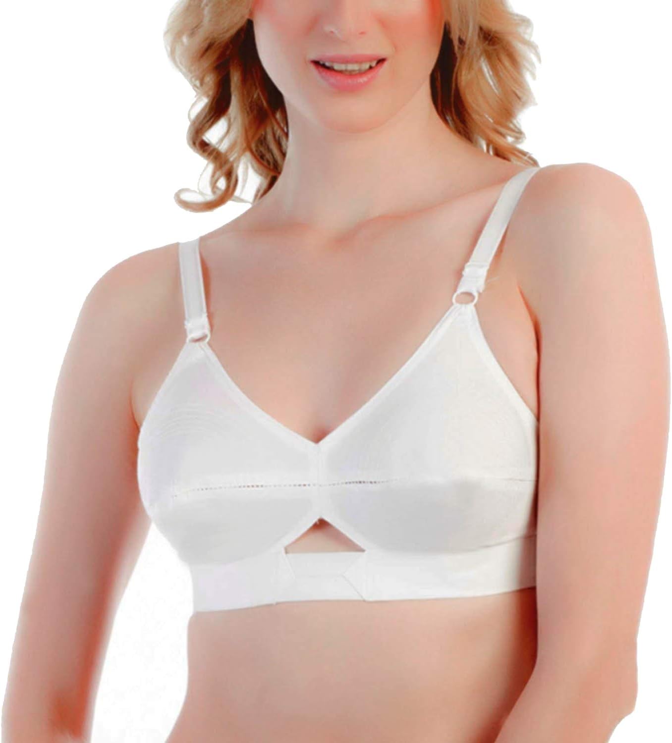 SOUMINIE Full Cup Wireless Bra (CLY1WH40DD_White)
