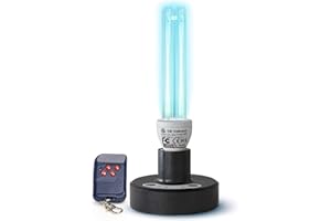 G6 Wellness UV Germicidal Light UVC Lamp Timer | UV Disinfection Light Bulb with Remote Control 25 W | No Ozone Lamp UV Light