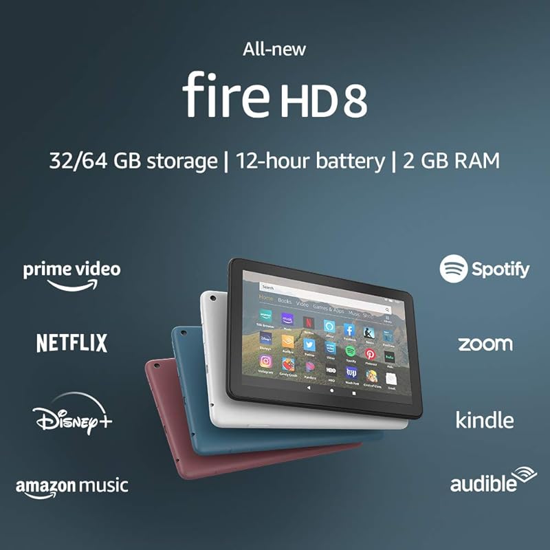 Amazon Fire HD 8 新款8寸平板电脑 32GB 7.2折.99 海淘转运到手约￥668 四色可选