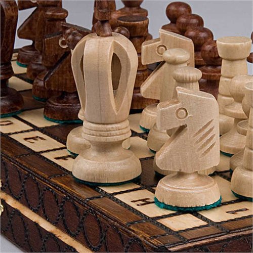 Chess Royal 30 European Wooden Handmade International Set, 11.81 x 1.97-Inch