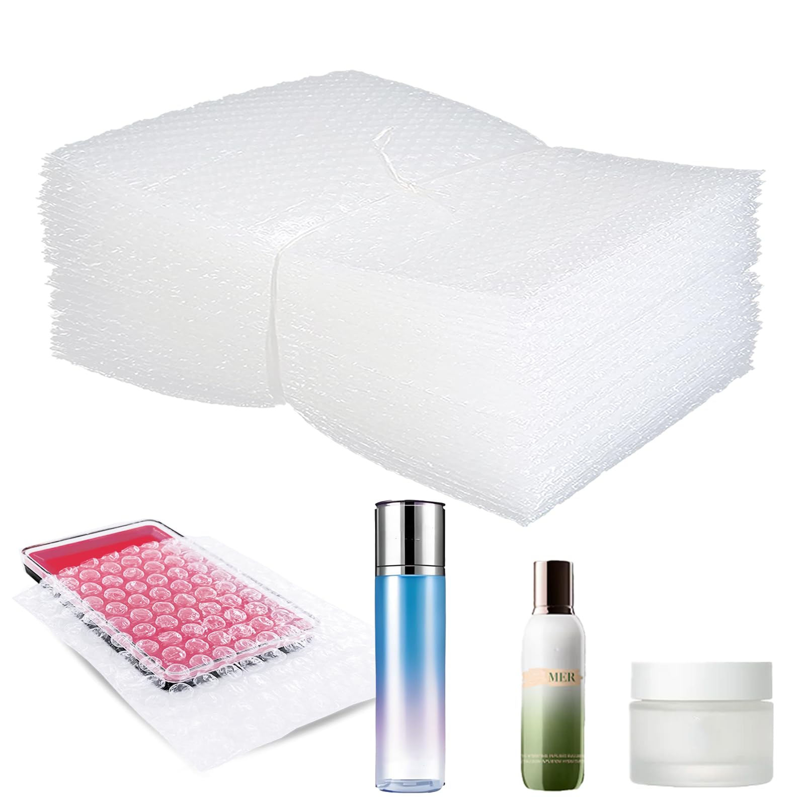 Photo 1 of 25Pcs Clear Bubble Out Bag 5x6Inch Clear Bubble Pouches Wrap for Packing, Double Walled Cushioning Bags for Moving,Shopping and Extra Protecting Fragile Item