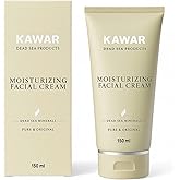 KAWAR Dead Sea Face Moisturizer with Hyaluronic Acid, Niacinamide & Ceramides, Skin Feels Softer and Smoother, Long-Lasting Hydration, Fast-Absorbing, Vegan Moisturizer for Men & Women, 5.1 fl oz