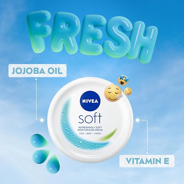 NIVEA SOFT LIGHT MOISTURISER, 200ML