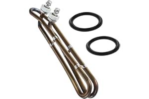 Ximoon Flo-Thru Hot Tub Heater Element 4KW 240V with Mounting Hardware Replacement for Balboa Spa Heater Element Hot Tub, Applicable in Spas Electric Heaters Or Swimming Pools (10 inch)