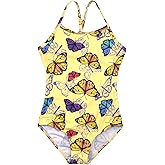 HONISEN Girls One Pieces Swimsuit Cute Swimwear Bathing Suits 2-12 Years