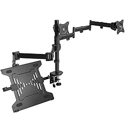 VIVO Dual Monitor + Laptop Mount for 13 to 27 inch