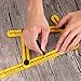 Template Tool , Measures Multi Angle & Form Ruler / Measuring Angle Ruler Template Tool for Woodworking Builders Craftsman Handymen DIY Layout Repeat Wood Brick Tile by SNAZER