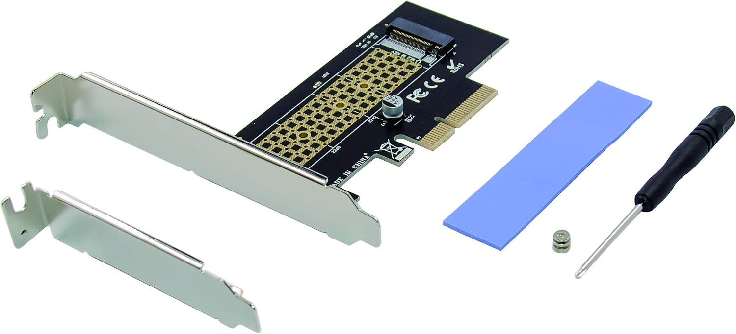 Conceptronic EMRICK05B PCI Express Card M.2 NVMe SSD PCIe Adapter, Gold - Image 5