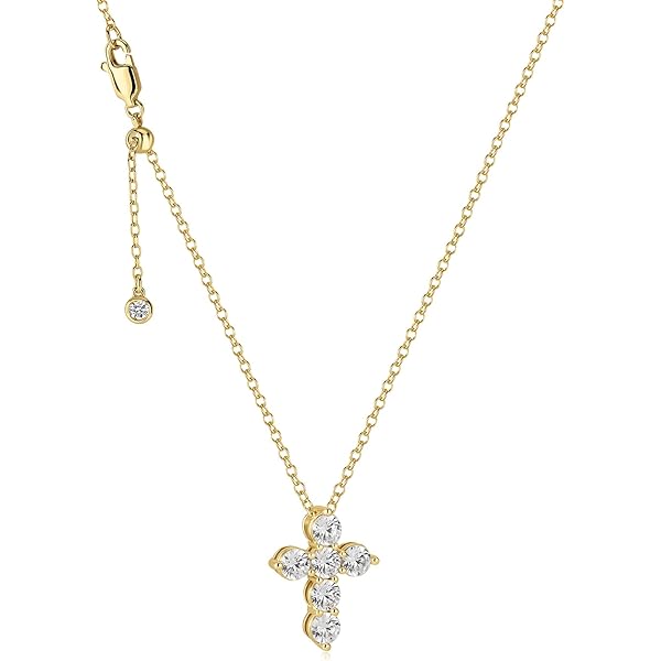 Collar D-River Metal Dorado Con Abalorios De Resina Blancos Y Cristales