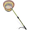 SAN LIKE Fishing Net Fish Landing Net Collapsible Fish Net with Anti-Slip Telescoping Rubber Pole Handle for Kids Adults in Saltwater Freshwater Multi-Size Extending to 37/42/43/51/69/71/89/98inch