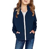 storeofbaby Girls Zip Up Hoodie Casual Long Sleeve Jacket Lightweight Sweatshirt with Pockets