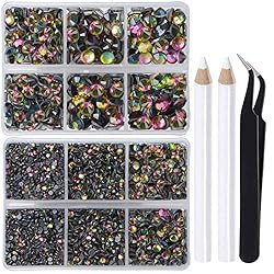 LPBeads 6400 Pieces Hotfix Rhinestones Vitrail