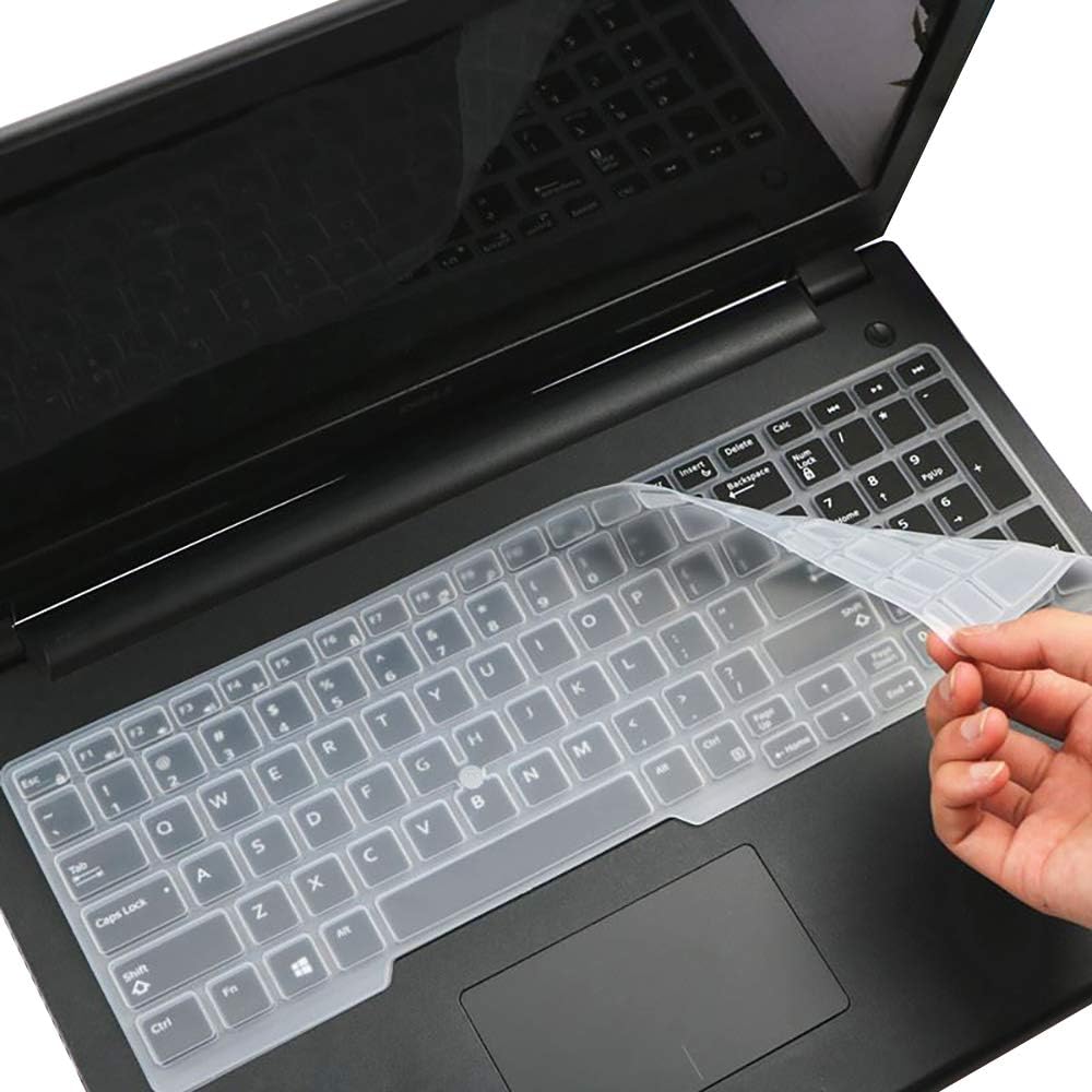 Keyboard Cover for 15.6" Dell Latitude 5580 5590 5591 E5550 E5570|15.6" Precision M5520 |17.3" Dell Precision M7510 M7520 M7710 M7720 Laptop Skin -Clear