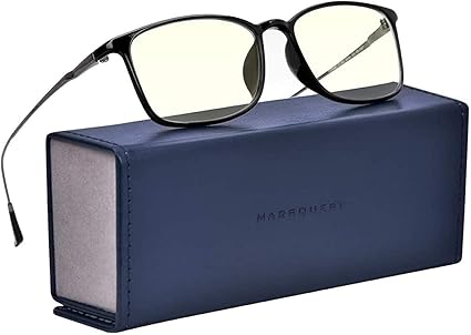 Amazon Marsquest ブルーライトカットメガネ 度なし パソコン用メガネ Uva Uvb Hevカット 90 有害光カットメガネ 超軽量17g ステンレス鋼材 Pei材料フレーム 眼精疲労軽減 男女兼用モデル Pcメガネ スマホ パソコンメガネ ブルーライト対策 反射防止眼鏡 収納ケース