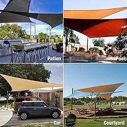 Amahut Sun Shade Sail Triangle Canopy Porch Cover