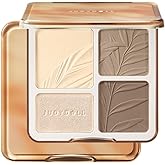 JUDYDOLL Highlight & Contour Palette, All-in-One Matte Highlighter Contour Compact, stocking stuffers, Blendable Face Makeup for Beginners, for Warm Skin Tone (New Version 02 Tree Shadow Palette)