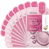 Mediheal Official Best No.1 Korean Sheet Mask - IPI Ampoule Face Mask 10 Sheets For Brightening Radiant for Dull Skin with Niacinamide