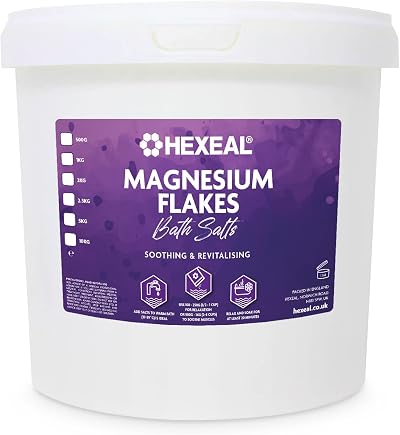 Hexeal Magnesium Flakes 5kg Bucket – Bath, Skin, Garden Uses
