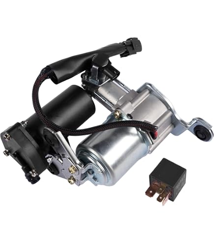 TRQ Juego de 2 piezas de bloque de válvula de compresor de suspensión neumática trasera compatible con BMW 535i F07 F11 F04 TRQ Juego de 2 piezas de bloque de válvula de compresor de suspensión neumática trasera compatible con BMW 535i F07 F11 F04