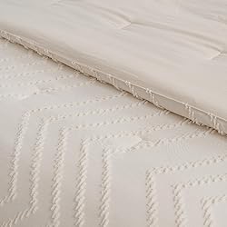 SLEEPBELLA Tufted King Comforter Set, Dark Grey