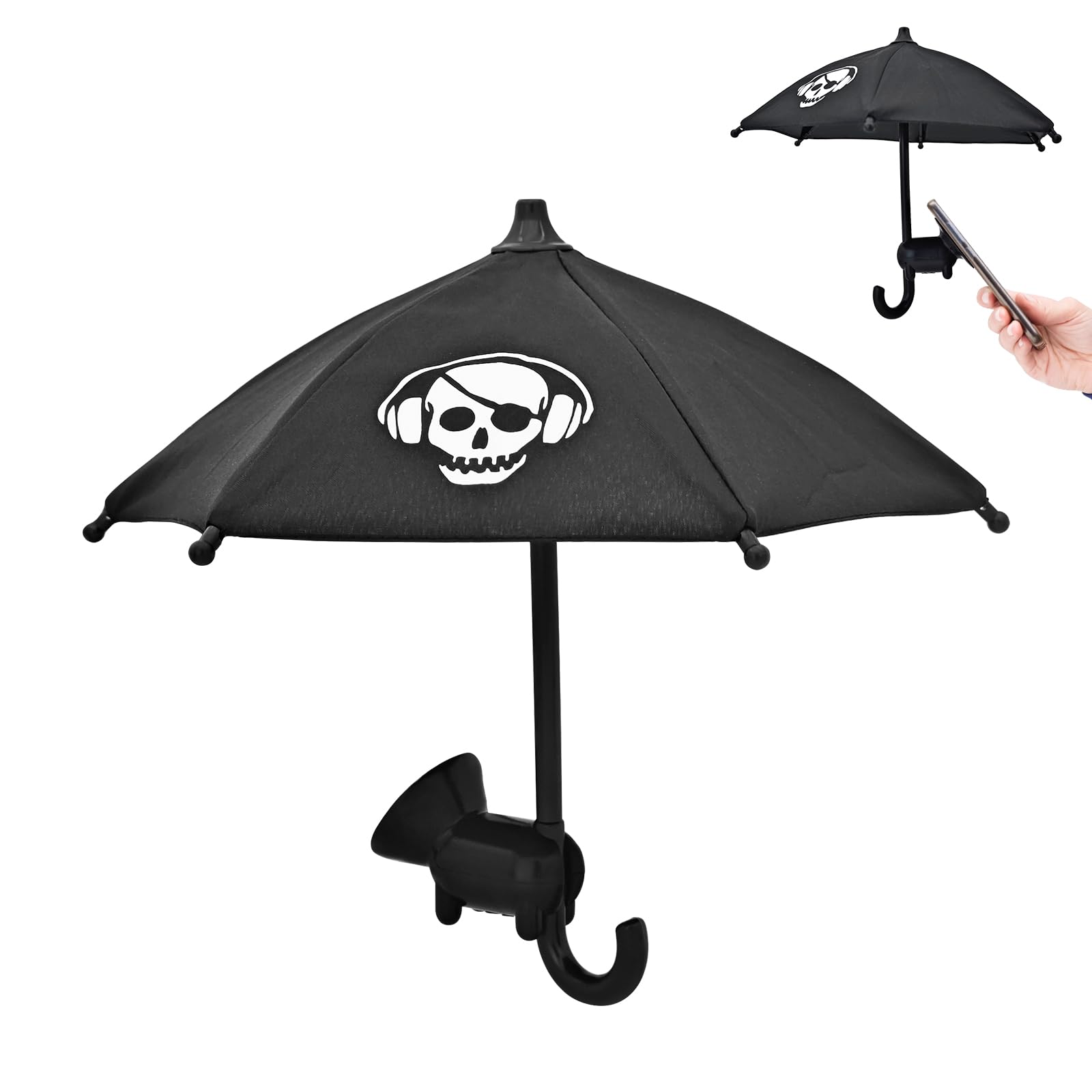 MultiValue Phone Umbrella for Sun, 1 Pc Cute Phone Umbrella Sun Shade with Suction Cup — image 1