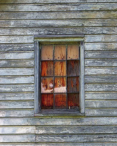 Amazon Com Barn Window With Plywood A Fine Art Photograph Of An
