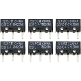 D2FC-F-7N Microswitch ZZHXSM 6pcs 20M 20 Millions Time Lifetime Micro Switches for Mouse, Black