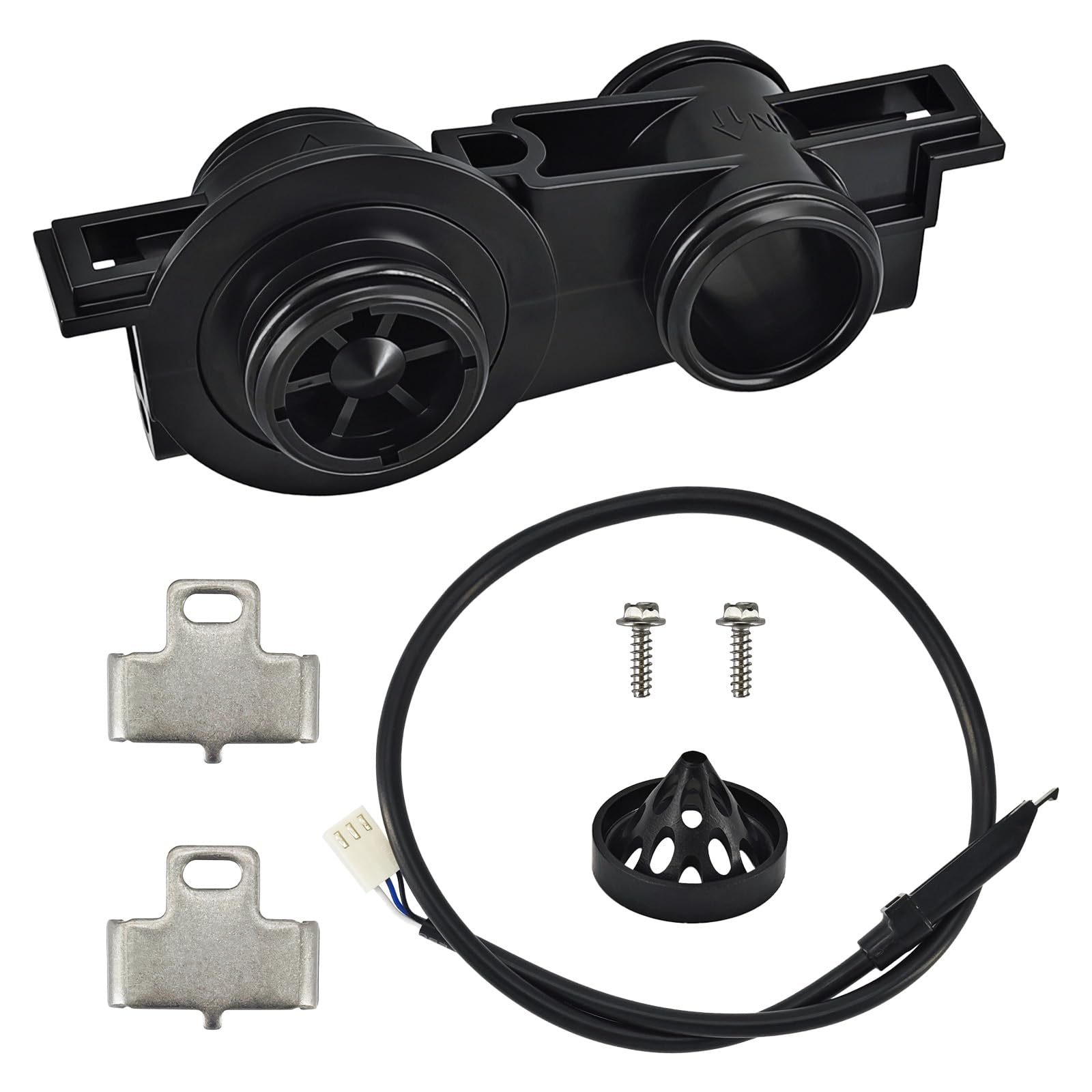 Photo 1 of **********MISSING PARTS*******
MAIXIUNIAN FL60626 Electronic Turbine Meter Assembly 3/4" Dual Port Compatible with Fleck 5000SE 5600SE 2510SE 8500SE 9000SXT 9100SXT Water Softeners - with Clips, Screws and Flow Meter Cable, 60626
