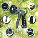 Hidro2O High Pressure Spray Nozzle, Ideal for Gardening, Watering Plants and Lawns, Dogs and Pet Cleaning, 8 Pattern Hose Made of Heavy Duty Metal - Includes Extra Washers and Quick Release Connectors