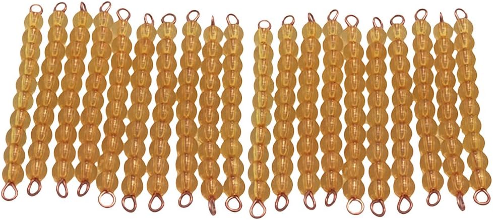 Jili Online Montessori Ten Beads Bar Mathematic Material 20pcs Kids Educational Toy Gift