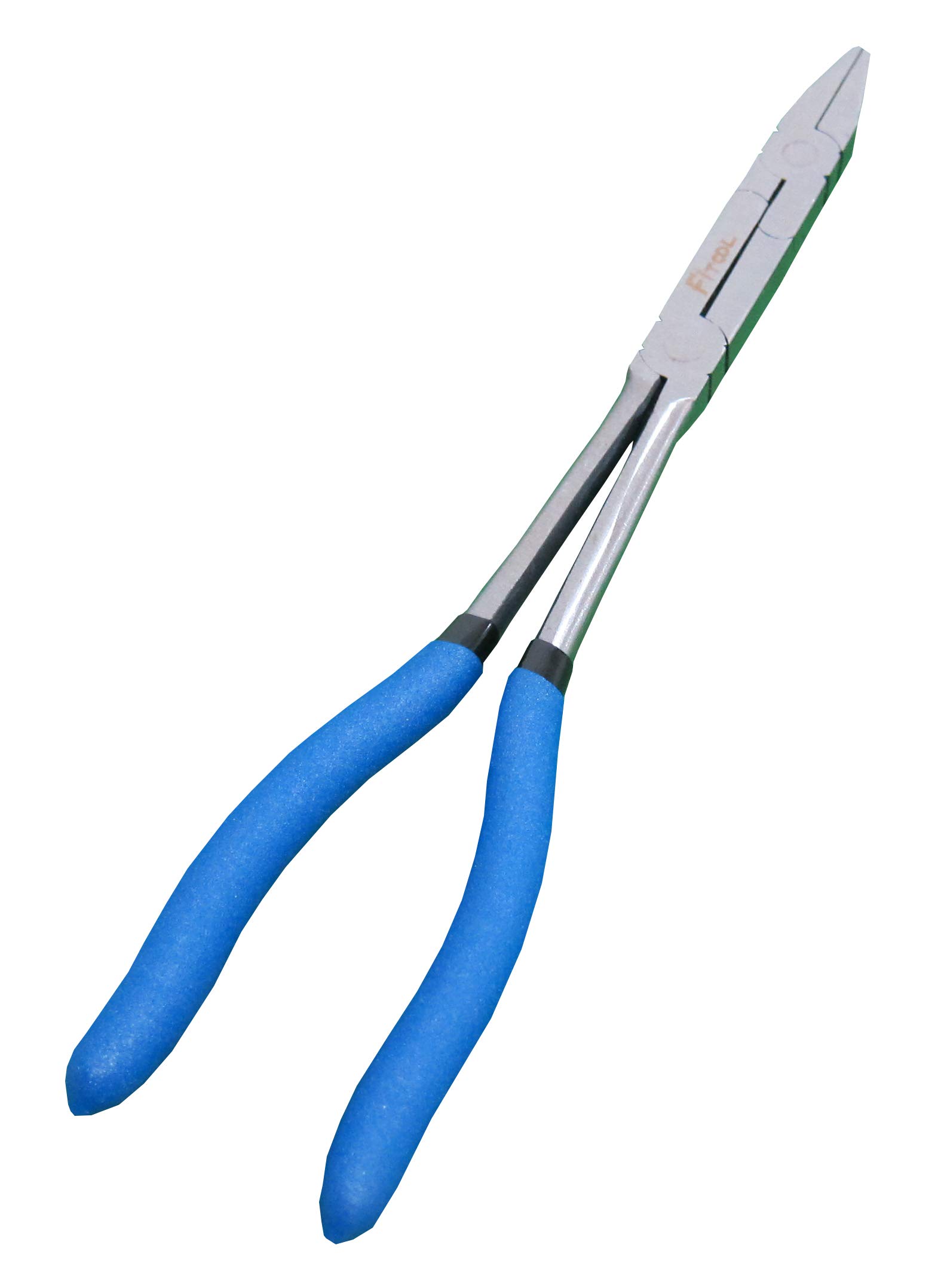 12-Inch Dual Pivot Pliers, 50Cr-V Industrial Quality Precision Tool, Extra Long Reach Compound Action Pliers (Flat Nose)