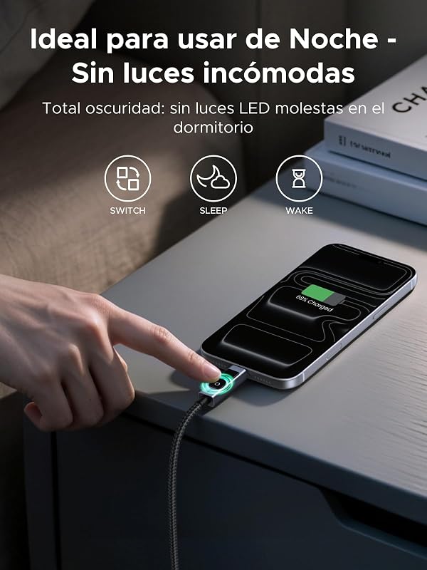Cabo Nexode USB C PD 3.1 240W com Ecrã LED Digital (2M)